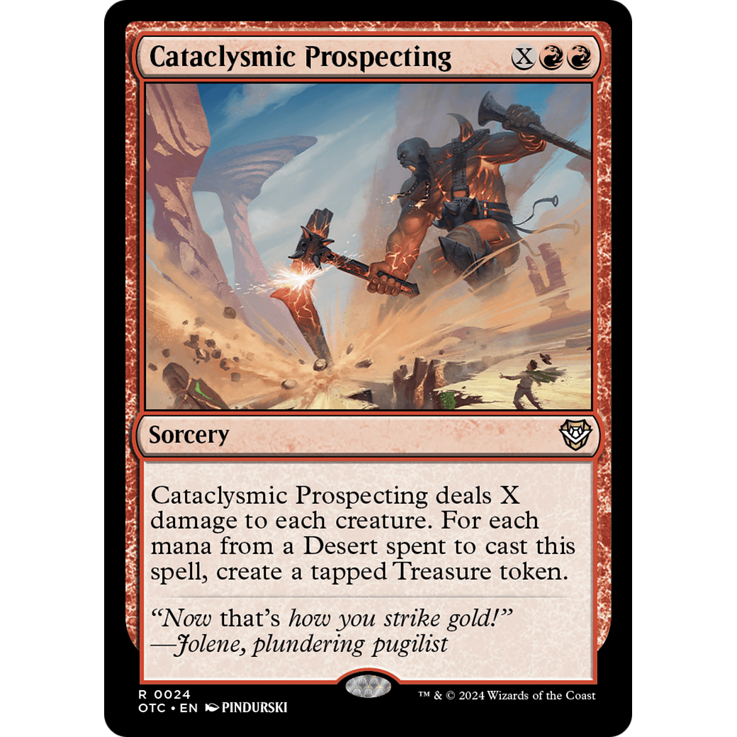 Cataclysmic Prospecting (OTC-024) - Outlaws of Thunder Junction Commander