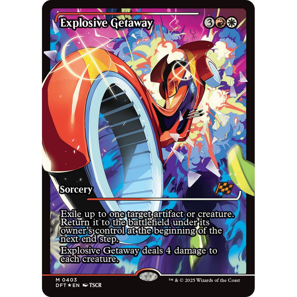 Explosive Getaway (DFT-403) - Aetherdrift: (Showcase) Foil