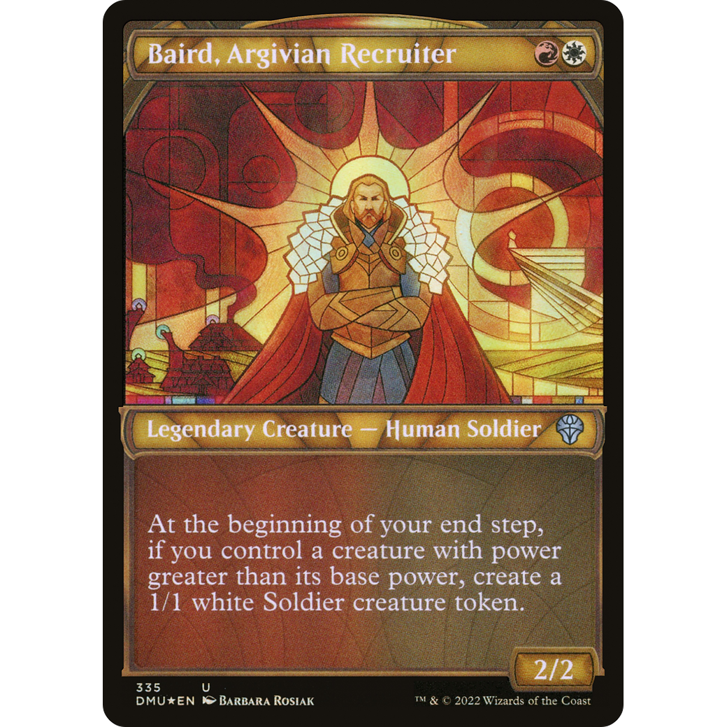 Baird, Argivian Recruiter (Textured Foil) (DMU-335) - Dominaria United: (Showcase) Foil