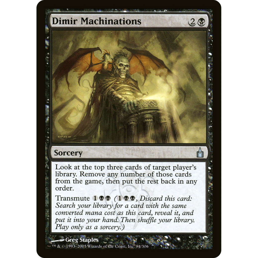 Dimir Machinations (RAV-084) - Ravnica: City of Guilds Foil