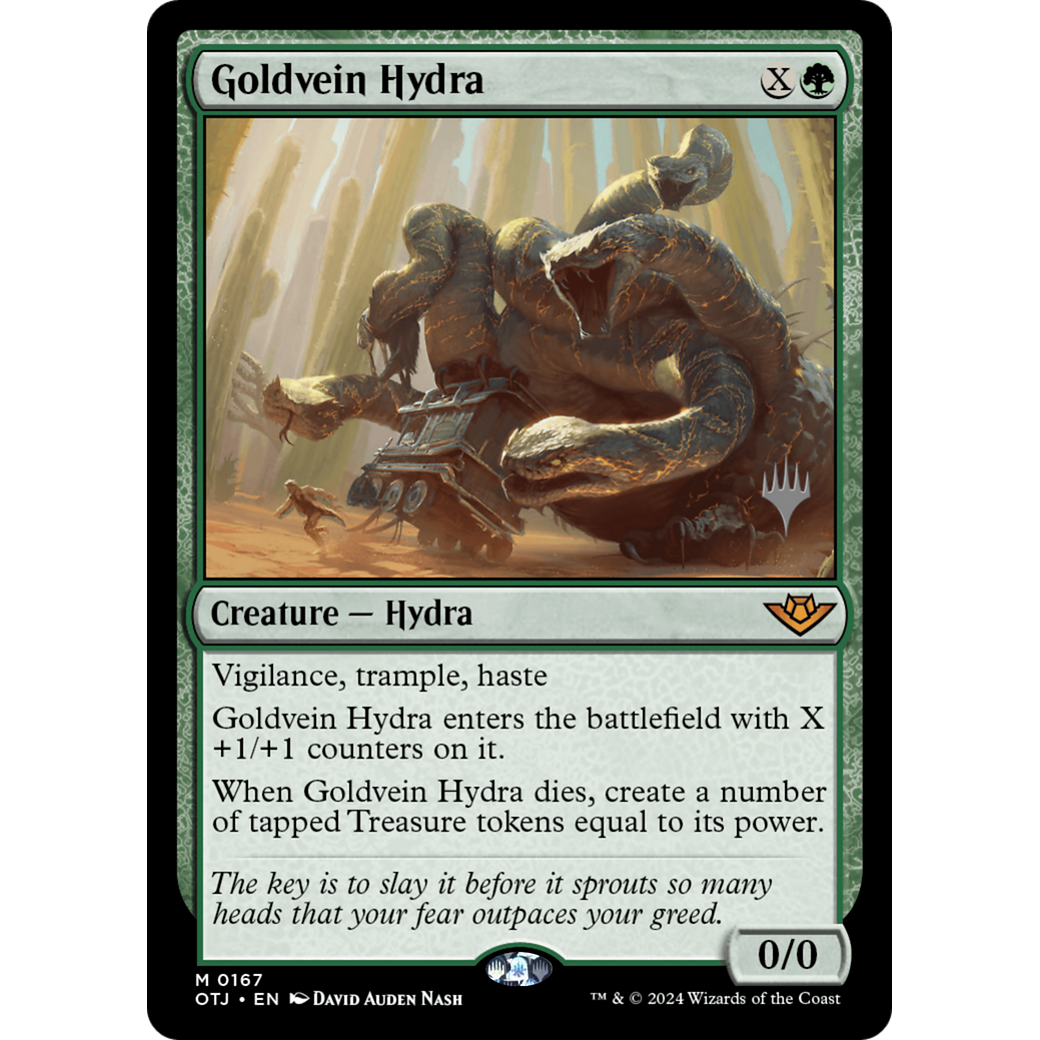 Goldvein Hydra (PPOTJ-167P) - Outlaws of Thunder Junction Promos Foil