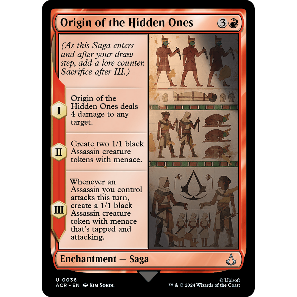 Origin of the Hidden Ones (ACR-036) - Assassin's Creed Foil