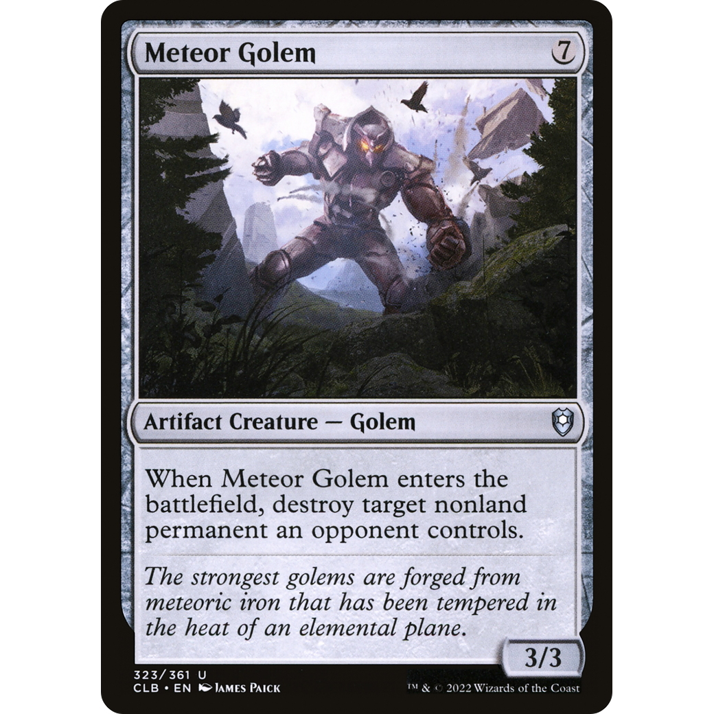 Meteor Golem (CLB-323) - Commander Legends: Battle for Baldur's Gate