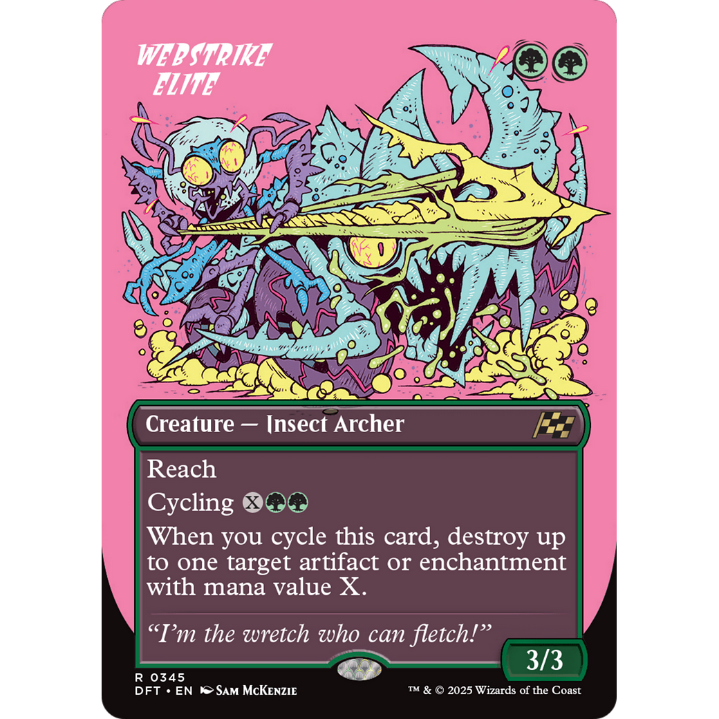 Webstrike Elite (DFT-345) - Aetherdrift (Borderless) Foil