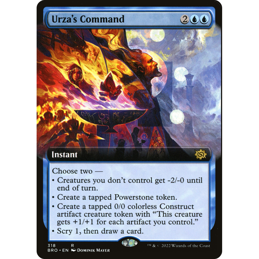 Urza's Command (Extended Art) (BRO-318) - The Brothers' War: (Extended Art)