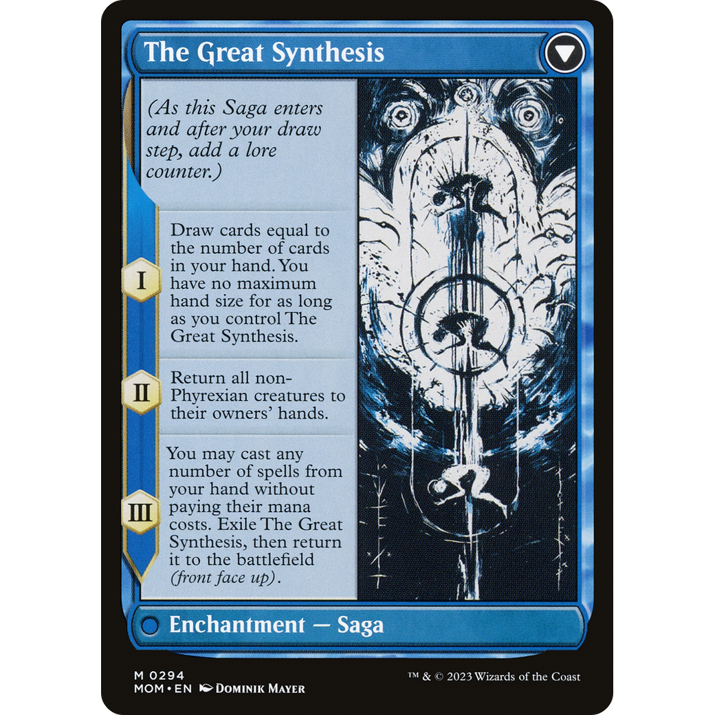 Jin-Gitaxias // The Great Synthesis (MOM-294) - March of the Machine: (Showcase) (Borderless) Foil