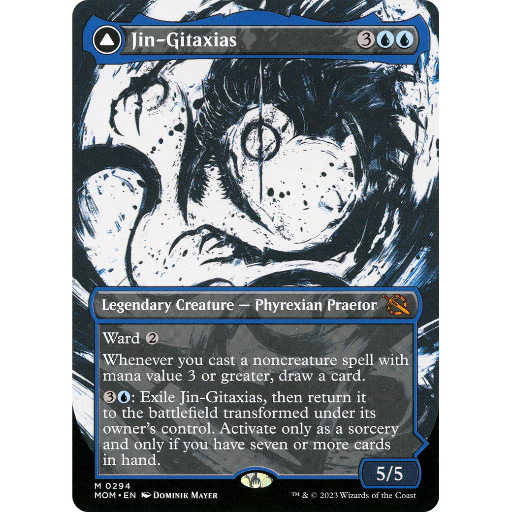 Jin-Gitaxias // The Great Synthesis (MOM-294) - March of the Machine: (Showcase) (Borderless) Foil