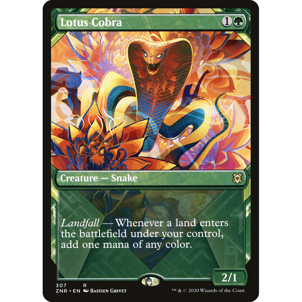 Lotus Cobra (Showcase) (ZNR-307) - Zendikar Rising: (Showcase) Foil