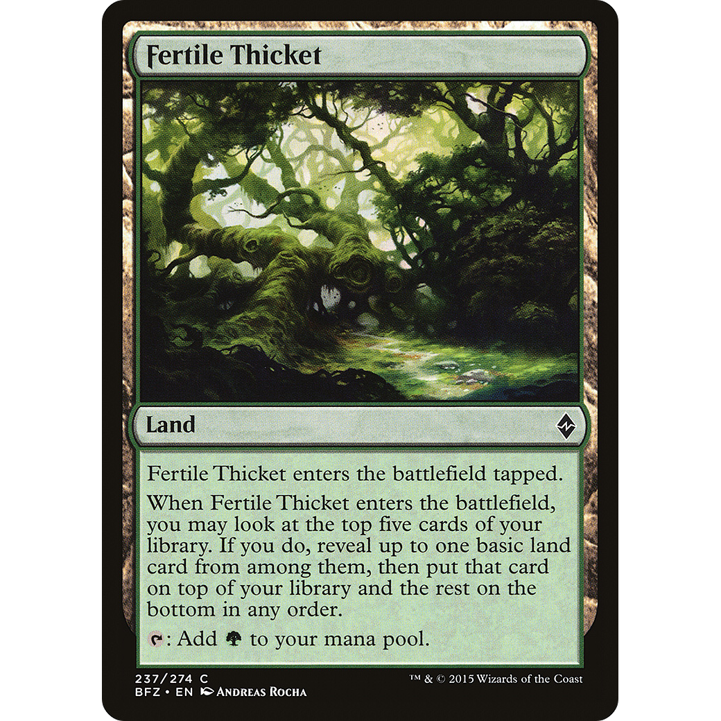Fertile Thicket (BFZ-237) - Battle for Zendikar