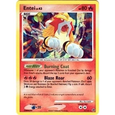Entei - 4/132 (Cracked Ice Holo) 4 - Miscellaneous Cards & Products Holofoil