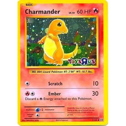 Charmander - 9/108 (Toys R Us Promo) 9 - Miscellaneous Cards & Products Holofoil