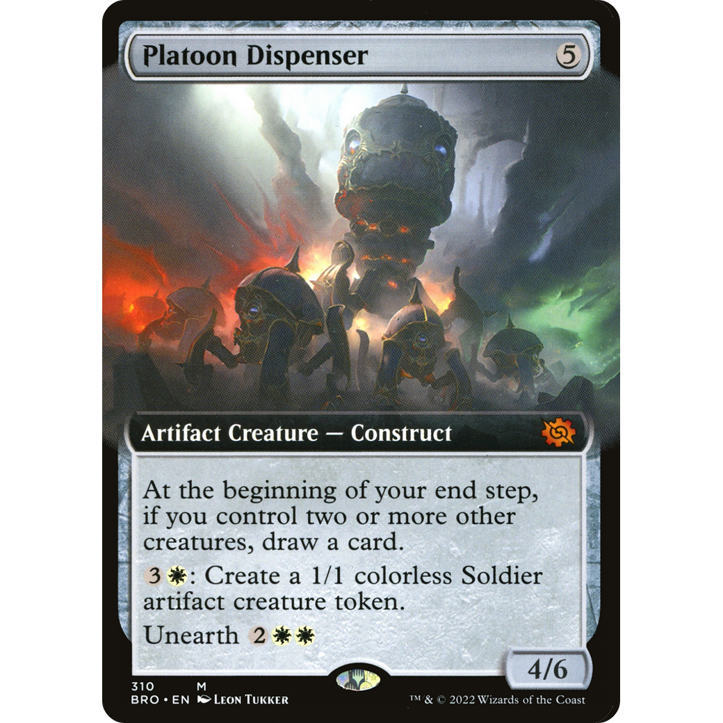 Platoon Dispenser (Extended Art) (BRO-310) - The Brothers' War: (Extended Art) Foil