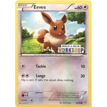 Eevee - 63/98 (Build-A-Bear Workshop Exclusive) 63 - Miscellaneous Cards & Products