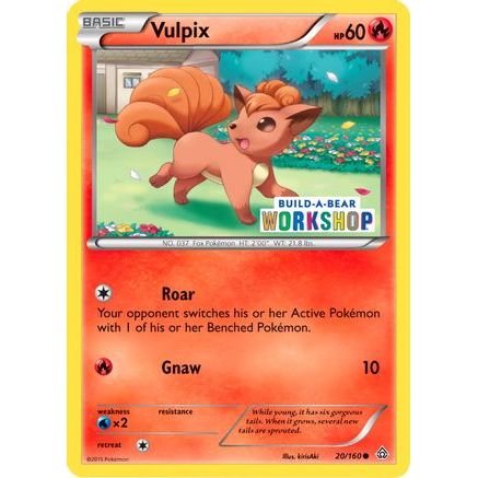 Vulpix - 20/160 (Build-A-Bear Workshop Exclusive) 20 - Miscellaneous Cards & Products