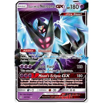 Dawn Wings Necrozma GX 63/156 - SM  Ultra Prism Holofoil