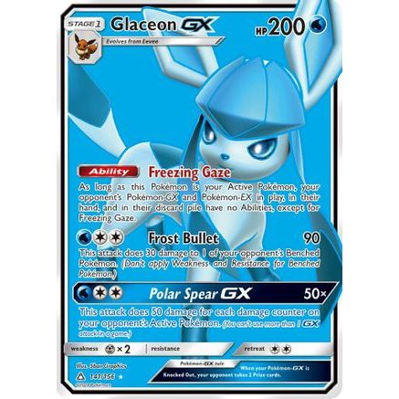 Glaceon GX (Full Art) 141/156 - SM  Ultra Prism Holofoil