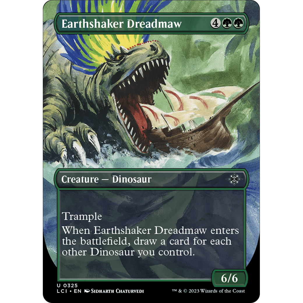 Earthshaker Dreadmaw (LCI-325) - The Lost Caverns of Ixalan (Borderless) Foil