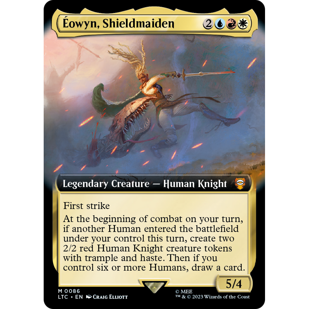Éowyn, Shieldmaiden (LTC-086) - Tales of Middle-earth Commander: (Extended Art) Foil