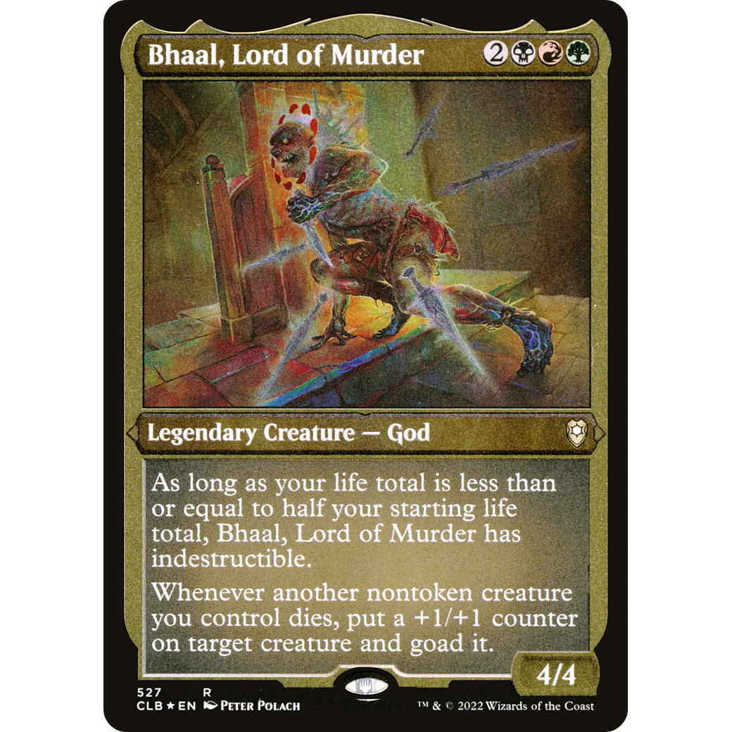 Bhaal, Lord of Murder (CLB-527) - Commander Legends: Battle for Baldur's Gate Etched Foil