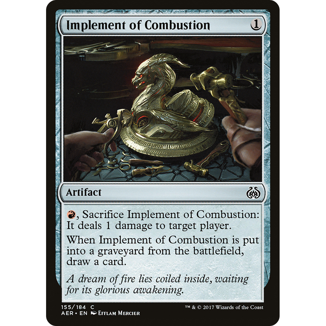Implement of Combustion (AER-155) - Aether Revolt Foil