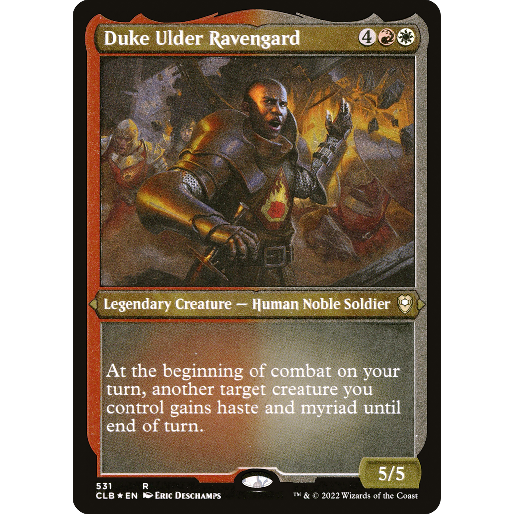 Duke Ulder Ravengard (CLB-531) - Commander Legends: Battle for Baldur's Gate Etched Foil
