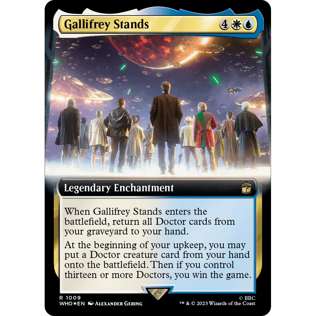 Gallifrey Stands (Extended Art) (Surge Foil) (WHO-1009) - Doctor Who: (Extended Art) Foil