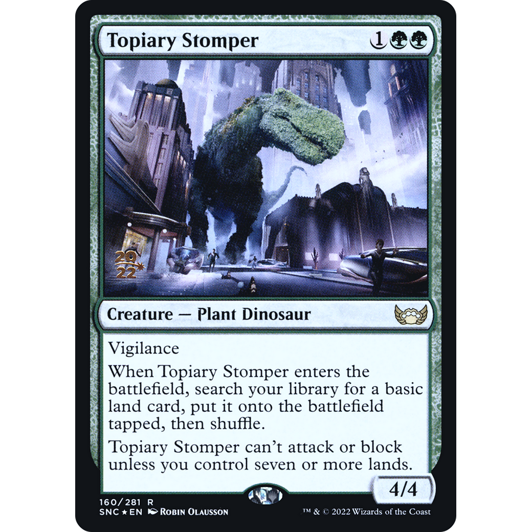 Topiary Stomper (PRE-160) - Streets of New Capenna Promos Foil