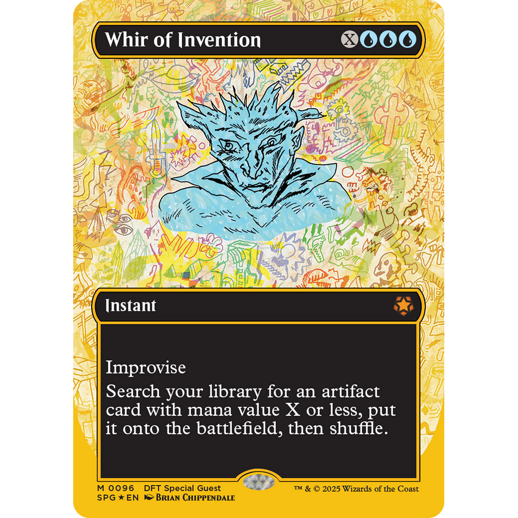 Whir of Invention (Borderless) (First-Place Foil) (SPG-096) - Special Guests (Borderless) Foil