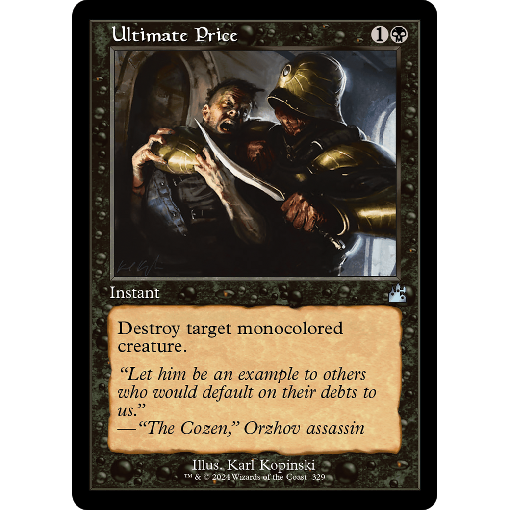 Ultimate Price (RVR-329) - Ravnica Remastered Foil