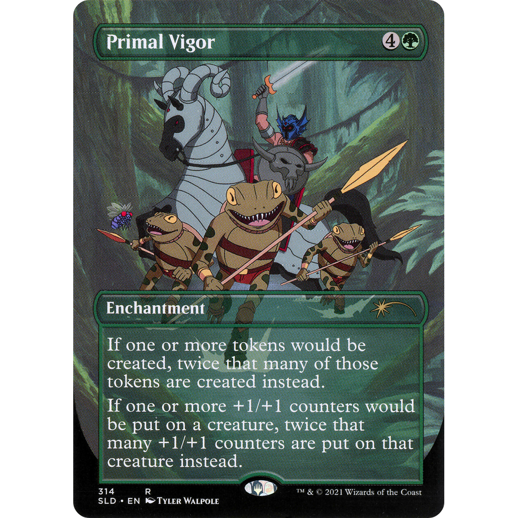 Primal Vigor (SLD-314) - Secret Lair Drop (Borderless) Foil