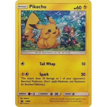 Pikachu - SM86 (General Mills Promo) SM86 - Miscellaneous Cards & Products Holofoil