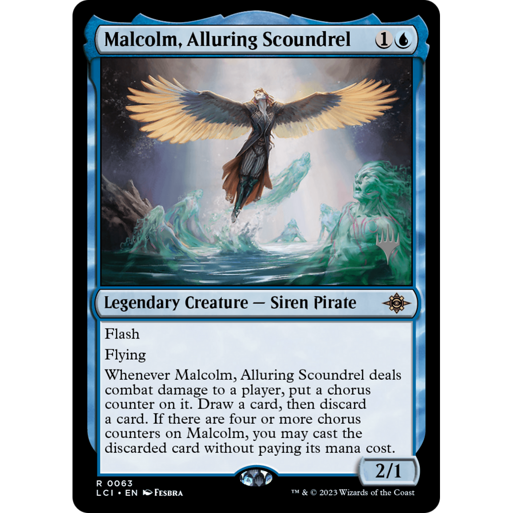 Malcolm, Alluring Scoundrel (PPLCI-63P) - The Lost Caverns of Ixalan Promos Foil