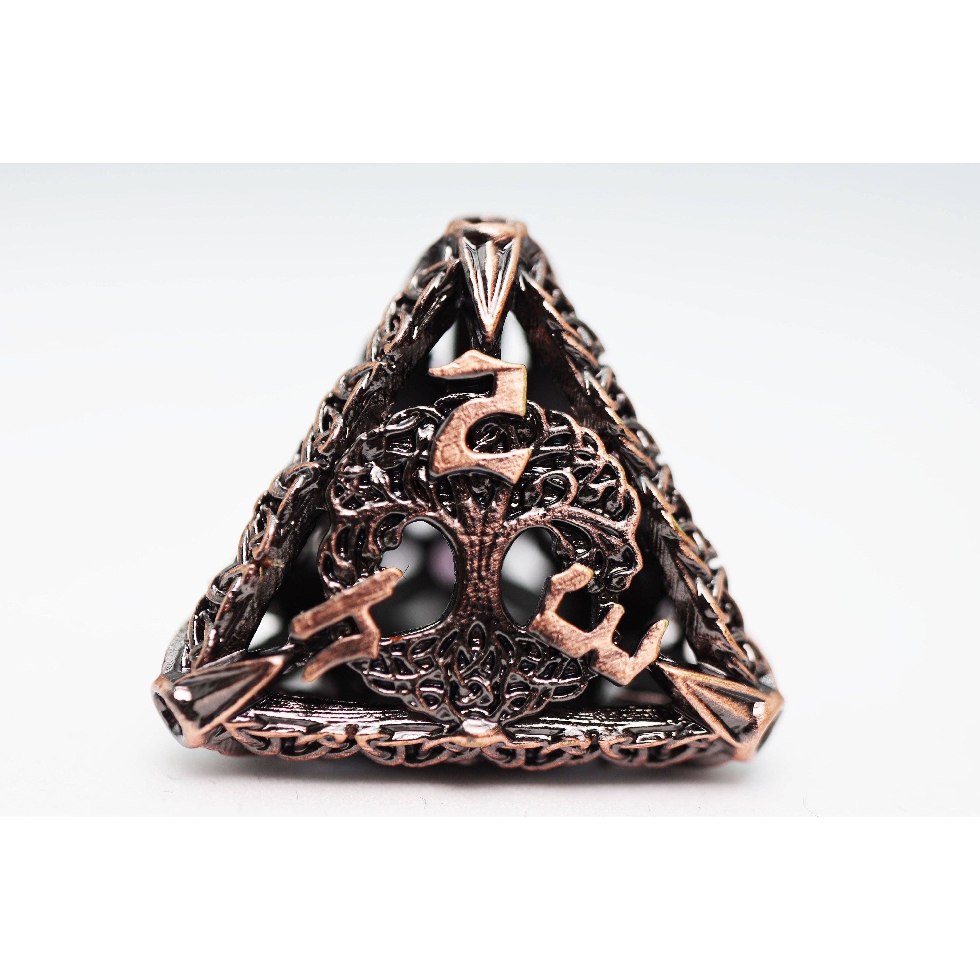 Trees of Virtue: Tree of Tolerance - Hollow Metal RPG Dice Set