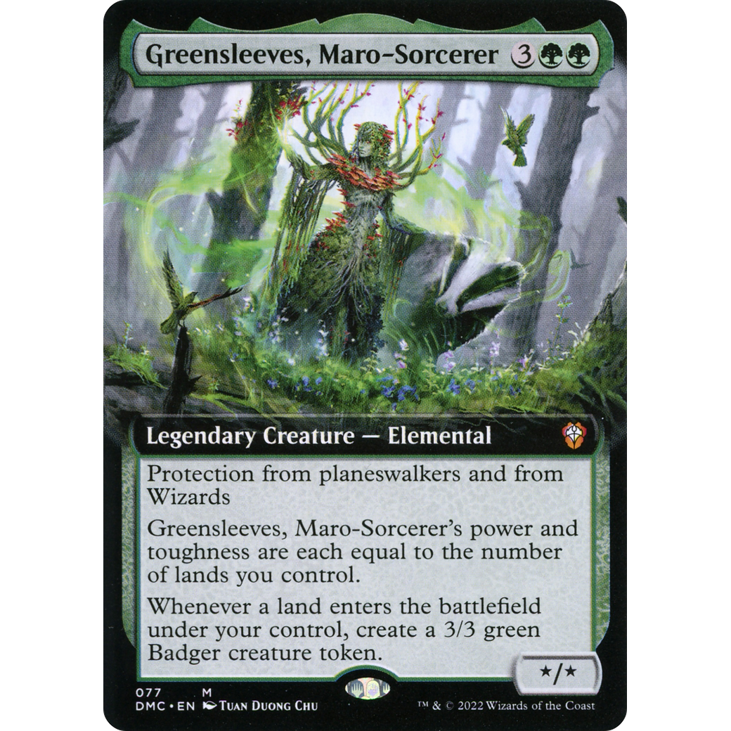 Greensleeves, Maro-Sorcerer (Extended Art) (DMC-077) - Dominaria United Commander: (Extended Art)