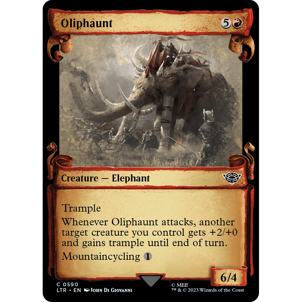 Oliphaunt (LTR-590) - The Lord of the Rings: Tales of Middle-earth: (Showcase) Foil