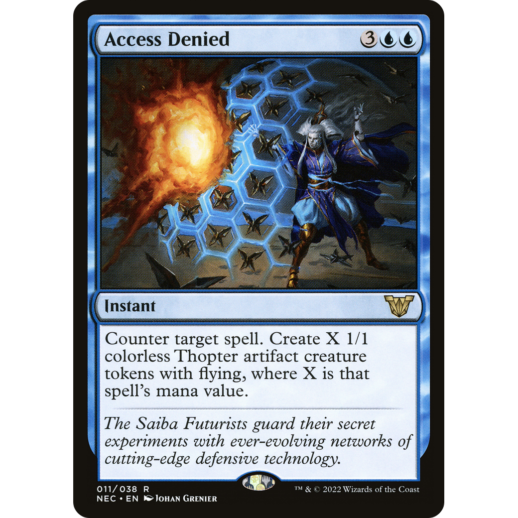 Access Denied (NEC-011) - Neon Dynasty Commander