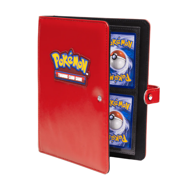 pokemon center card binder Ultra Pro Premium Snap Binder 4-Pocket Pokemon Red