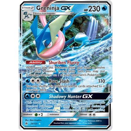 Greninja GX 24/131 - SM  Forbidden Light Holofoil