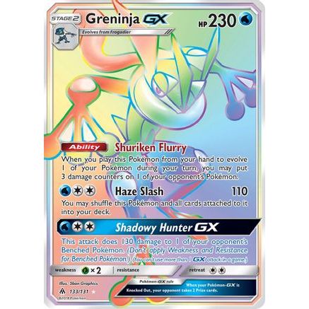 Greninja GX (Secret) 133/131 - SM  Forbidden Light Holofoil