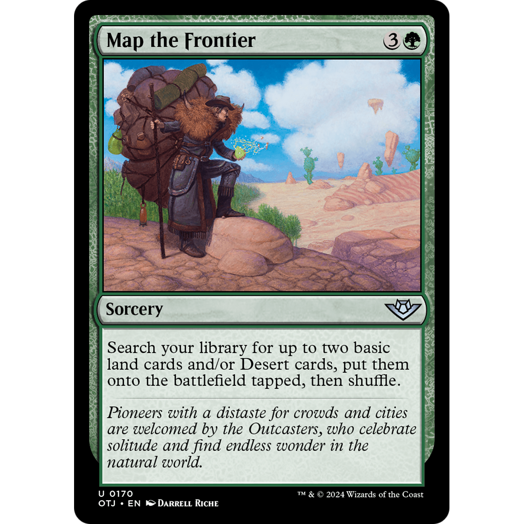 Map the Frontier (OTJ-170) - Outlaws of Thunder Junction Foil