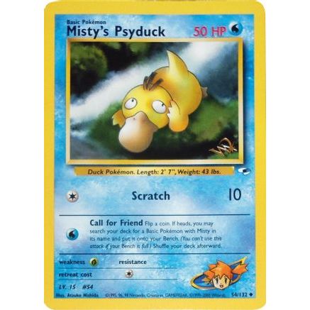 Misty's Psyduck [W Stamped] 54 - WoTC Promo