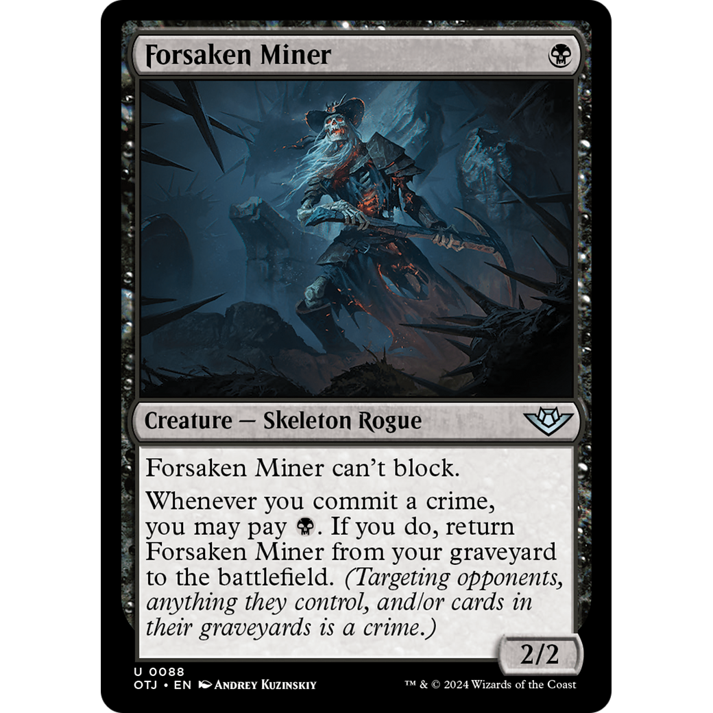 Forsaken Miner (OTJ-088) - Outlaws of Thunder Junction Foil