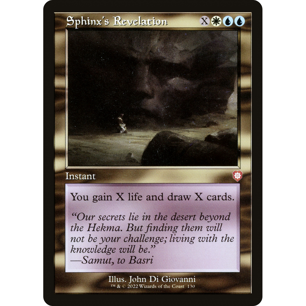Sphinx's Revelation (Retro Frame) (BRC-130) - The Brothers' War Commander