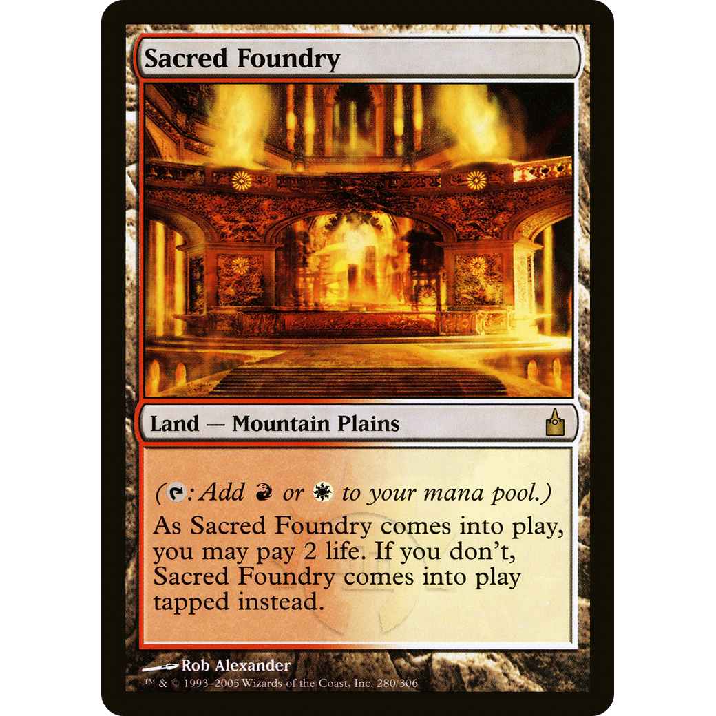 Sacred Foundry (RAV-280) - Ravnica: City of Guilds Foil