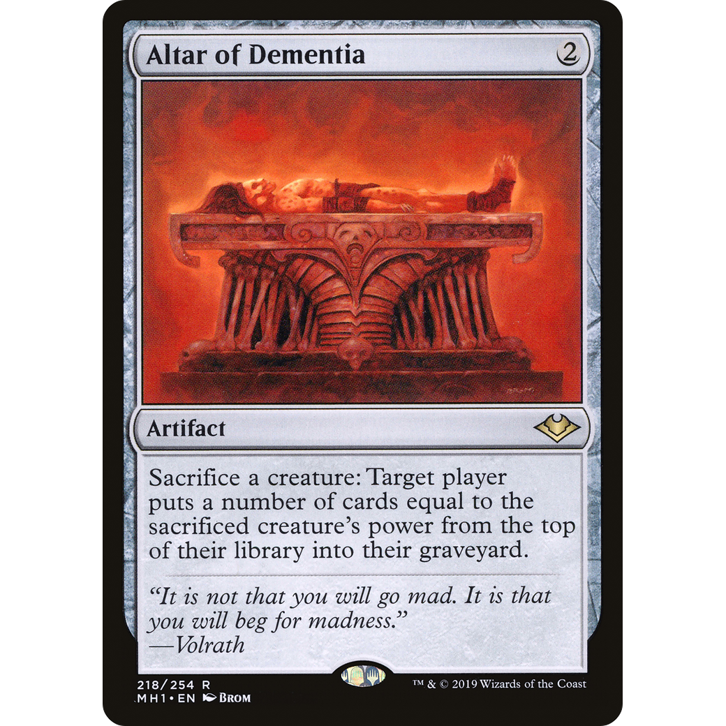 Altar of Dementia (MH1-218) - Modern Horizons Foil