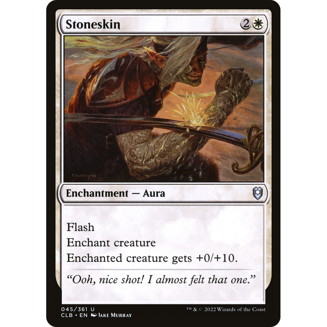Stoneskin (CLB-045) - Commander Legends: Battle for Baldur's Gate