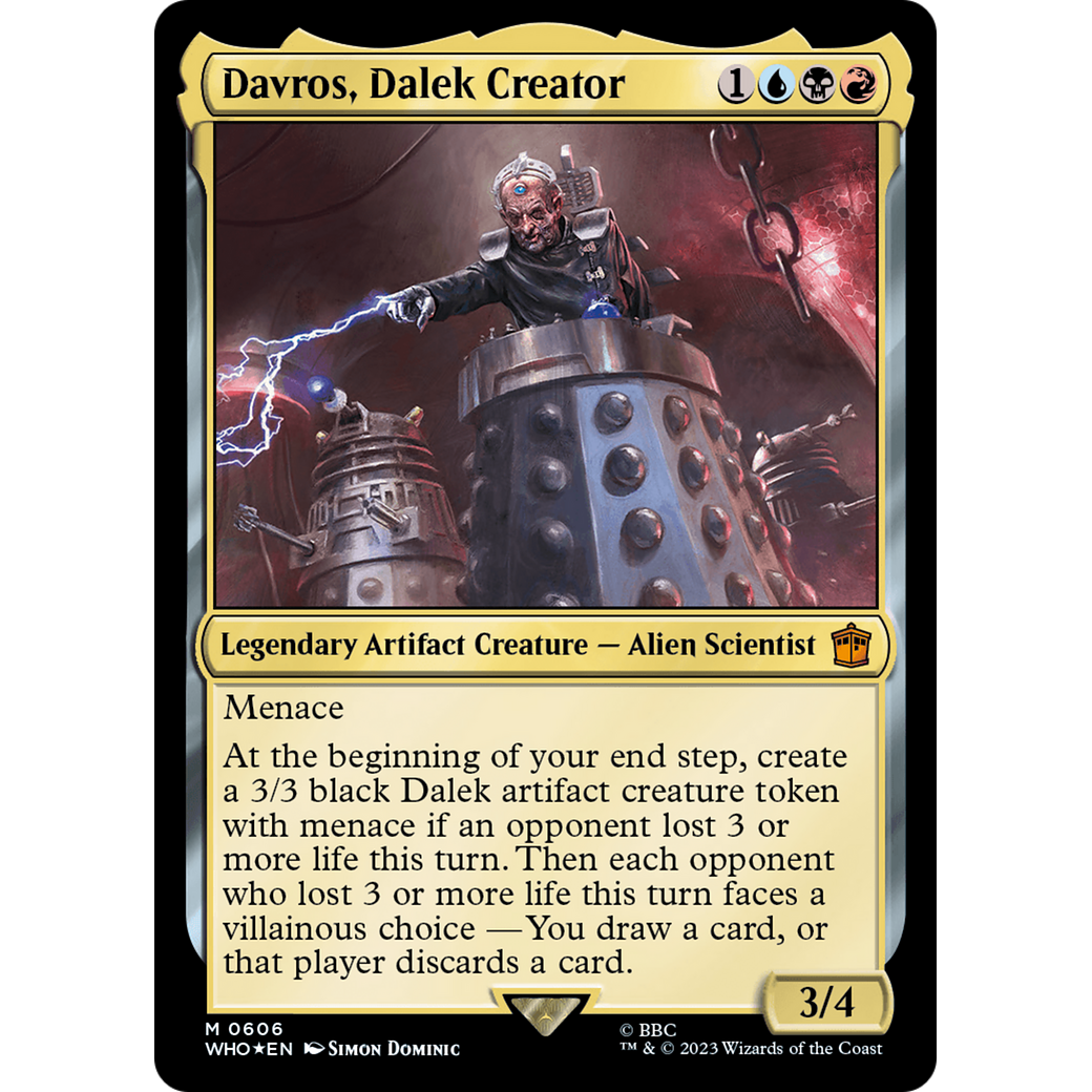 Davros, Dalek Creator (Surge Foil) (WHO-606) - Doctor Who Foil