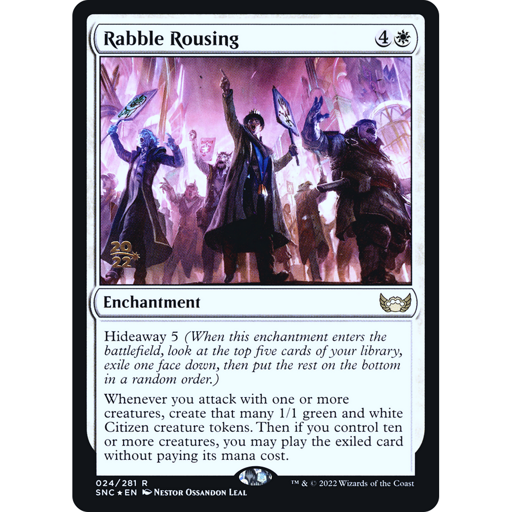 Rabble Rousing (PRE-024) - Streets of New Capenna Promos Foil