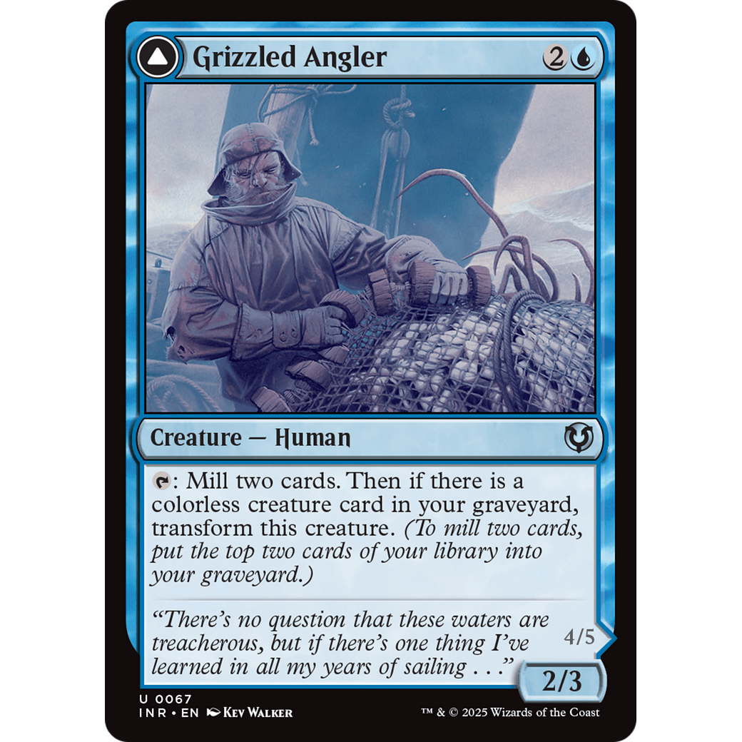 Grizzled Angler // Grisly Anglerfish (INR-067) - Innistrad Remastered