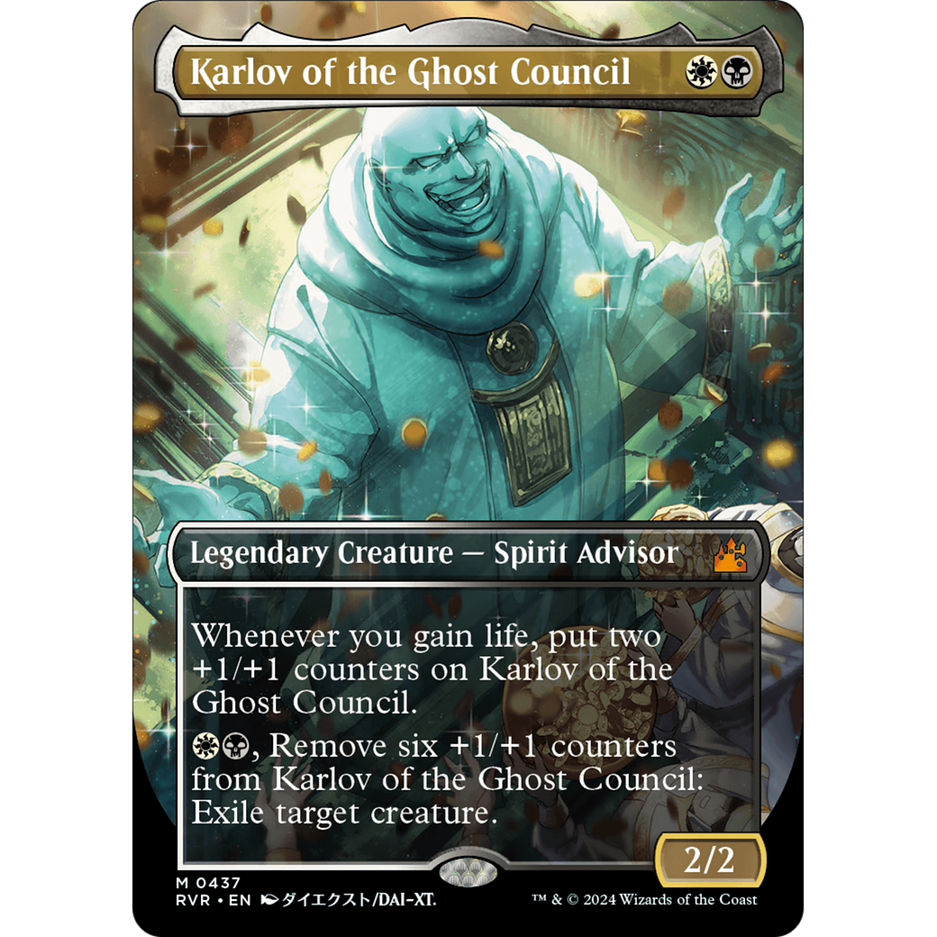Karlov of the Ghost Council (RVR-437) - Ravnica Remastered (Borderless) Foil
